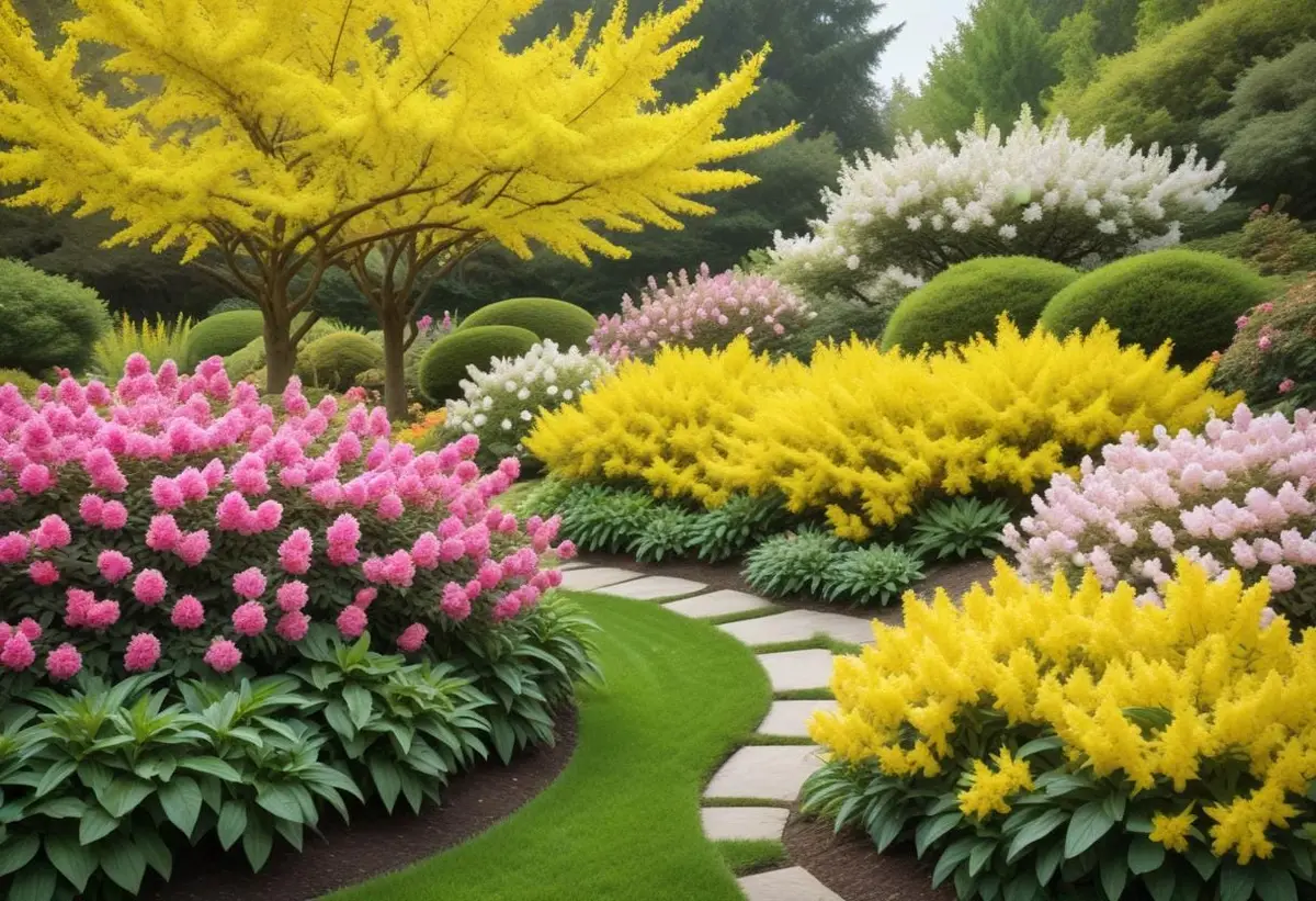 Buskar som blommar länge - perfekt för din trädgård! illustration